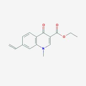 molecular formula C15H15NO3 B13876189 Ethyl 7-ethenyl-1-methyl-4-oxoquinoline-3-carboxylate CAS No. 208580-24-9