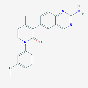 3-(2-aminoquinazolin-6-yl)-1-(3-methoxyphenyl)-4-methylpyridin-2(1H)-one