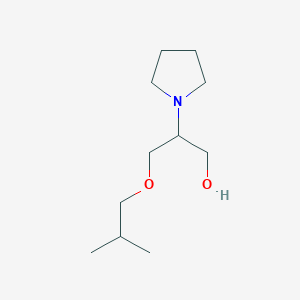 molecular formula C11H23NO2 B13876205 3-Isobutoxy-2-(pyrrolidin-1-yl)propan-1-ol 