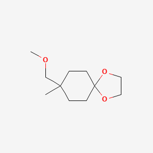 molecular formula C11H20O3 B13876210 8-(Methoxymethyl)-8-methyl-1,4-dioxaspiro[4.5]decane 