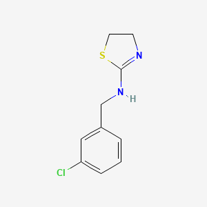 molecular formula C10H11ClN2S B13876239 N-[(3-chlorophenyl)methyl]-4,5-dihydro-1,3-thiazol-2-amine 