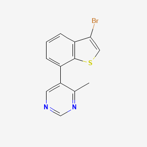 5-(3-Bromo-1-benzothiophen-7-yl)-4-methylpyrimidine