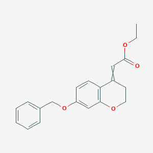 Ethyl 2-(7-phenylmethoxy-2,3-dihydrochromen-4-ylidene)acetate