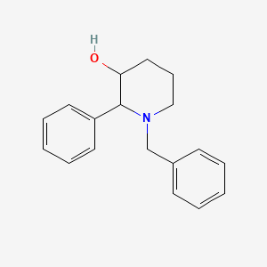 molecular formula C18H21NO B13876289 1-Benzyl-2-phenylpiperidin-3-ol 