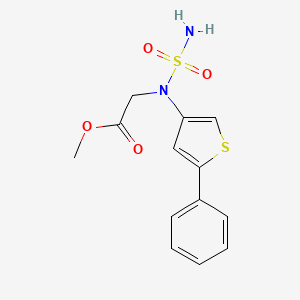 Methyl 2-((5-phenylthiophen-3-yl)(sulfamoyl)amino)acetate