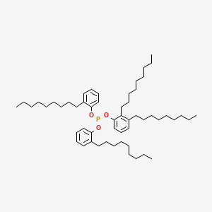 molecular formula C54H87O3P B13876313 Dinonylphenyl bis(nonylphenyl) phosphite CAS No. 54771-30-1