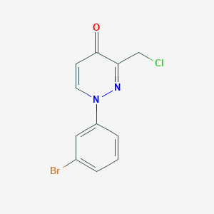 1-(3-Bromophenyl)-3-(chloromethyl)pyridazin-4-one