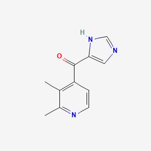 molecular formula C11H11N3O B13876391 (2,3-dimethylpyridin-4-yl)-(1H-imidazol-5-yl)methanone 