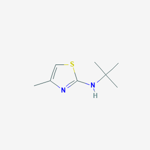 molecular formula C8H14N2S B13876417 N-tert-butyl-4-methyl-1,3-thiazol-2-amine 