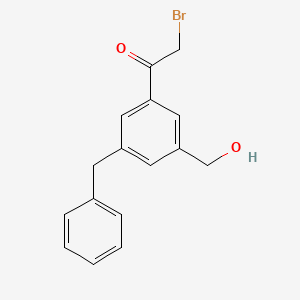 1-(3-Benzyl-5-(hydroxymethyl)phenyl)-2-bromoethanone