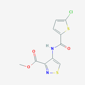 Methyl 4-{[(5-chloro-2-thienyl)carbonyl]amino}isothiazole-3-carboxylate