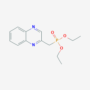 molecular formula C13H17N2O3P B13876539 Diethyl (quinoxalin-2-ylmethyl)phosphonate 