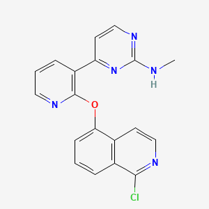 4-[2-(1-chloroisoquinolin-5-yl)oxypyridin-3-yl]-N-methylpyrimidin-2-amine