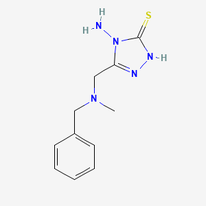 B1387662 4-amino-5-{[benzyl(methyl)amino]methyl}-4H-1,2,4-triazole-3-thiol CAS No. 1207326-92-8