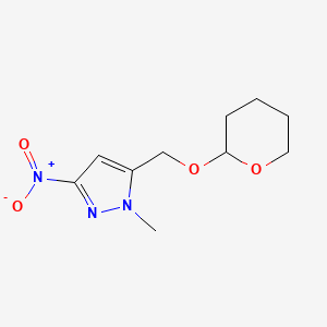 1-methyl-3-nitro-5-[(tetrahydro-2H-pyran-2-yloxy)methyl]-1H-pyrazole