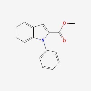 molecular formula C16H13NO2 B13876688 1-Phenyl-1H-indole-2-carboxylic acid methyl ester 