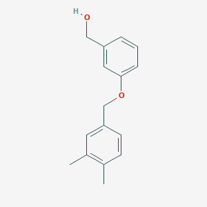 molecular formula C16H18O2 B13876691 [3-[(3,4-Dimethylphenyl)methoxy]phenyl]methanol 