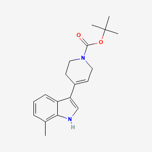 molecular formula C19H24N2O2 B13876707 tert-butyl 4-(7-methyl-1H-indol-3-yl)-3,6-dihydro-2H-pyridine-1-carboxylate 