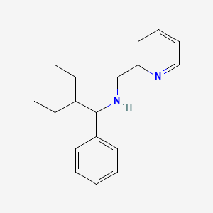 2-ethyl-1-phenyl-N-(pyridin-2-ylmethyl)butan-1-amine