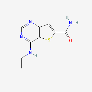 molecular formula C9H10N4OS B13876733 4-(Ethylamino)thieno[3,2-d]pyrimidine-6-carboxamide 