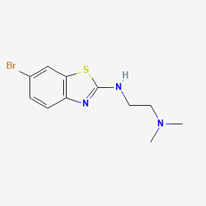 B1387675 N'-(6-bromo-1,3-benzothiazol-2-yl)-N,N-dimethylethane-1,2-diamine CAS No. 1105195-13-8