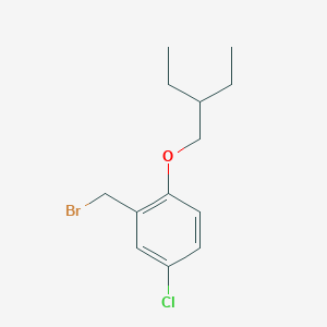 2-(bromomethyl)-4-chloro-1-(2-ethylbutoxy)Benzene