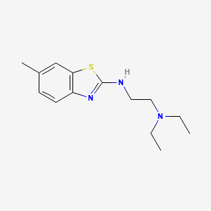 molecular formula C14H21N3S B1387676 N,N-diethyl-N'-(6-methyl-1,3-benzothiazol-2-yl)ethane-1,2-diamine CAS No. 854085-13-5