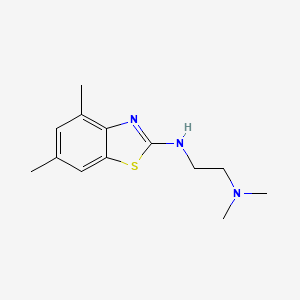 B1387677 N'-(4,6-dimethyl-1,3-benzothiazol-2-yl)-N,N-dimethylethane-1,2-diamine CAS No. 1105188-33-7
