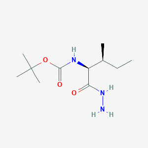 B1387680 tert-butyl [(1S)-1-(hydrazinocarbonyl)-2-methylbutyl]carbamate CAS No. 39571-37-4