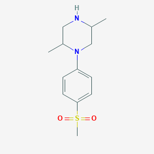 molecular formula C13H20N2O2S B13876802 2,5-Dimethyl-1-(4-methylsulfonylphenyl)piperazine 