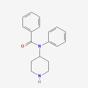 molecular formula C18H20N2O B13876807 N-phenyl-N-piperidin-4-ylbenzamide 