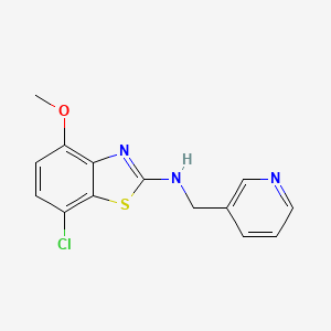 B1387682 7-chloro-4-methoxy-N-(pyridin-3-ylmethyl)benzo[d]thiazol-2-amine CAS No. 1105194-29-3