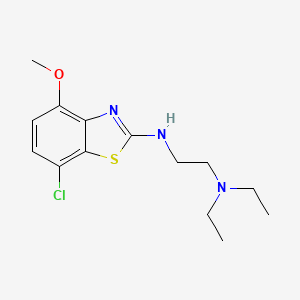 B1387683 N1-(7-chloro-4-methoxybenzo[d]thiazol-2-yl)-N2,N2-diethylethane-1,2-diamine CAS No. 1105189-02-3