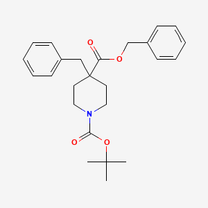 4-O-benzyl 1-O-tert-butyl 4-benzylpiperidine-1,4-dicarboxylate