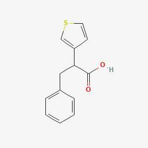 3-Phenyl-2-thiophen-3-ylpropanoic acid