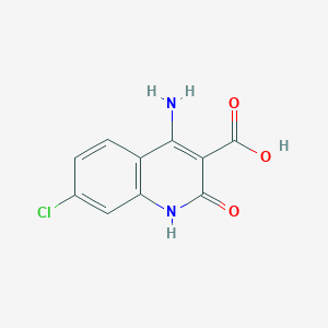 4-amino-7-chloro-2-oxo-1H-quinoline-3-carboxylic acid