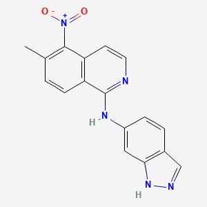 N-(1H-indazol-6-yl)-6-methyl-5-nitroisoquinolin-1-amine