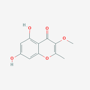 molecular formula C11H10O5 B13876886 5,7-dihydroxy-3-methoxy-2-methyl-4H-chromen-4-one 