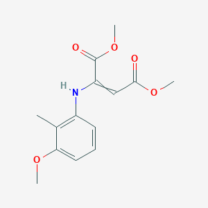 Dimethyl 2-(3-methoxy-2-methylanilino)but-2-enedioate