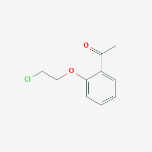 molecular formula C10H11ClO2 B13876944 1-[2-(2-Chloroethoxy)phenyl]ethan-1-one CAS No. 90919-14-5