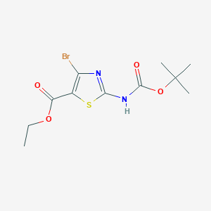 Ethyl 4-bromo-2-[(2-methylpropan-2-yl)oxycarbonylamino]-1,3-thiazole-5-carboxylate