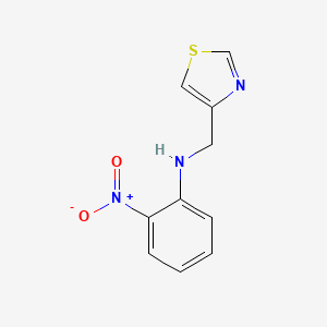 molecular formula C10H9N3O2S B13876985 2-nitro-N-(1,3-thiazol-4-ylmethyl)aniline 