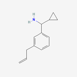 molecular formula C13H17N B13876993 Cyclopropyl-(3-prop-2-enylphenyl)methanamine 