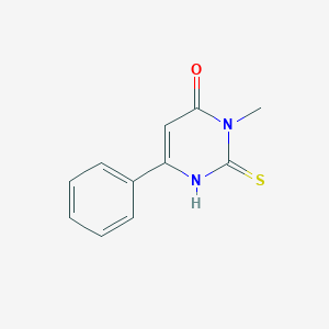 3-methyl-6-phenyl-2-sulfanylidene-1H-pyrimidin-4-one