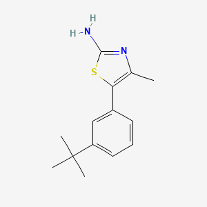 5-(3-Tert-butylphenyl)-4-methyl-1,3-thiazol-2-amine