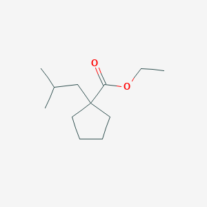 Ethyl 1-(2-methylpropyl)cyclopentane-1-carboxylate