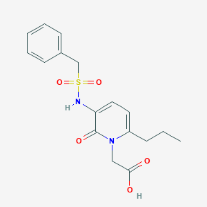 2-[3-(Benzylsulfonylamino)-2-oxo-6-propylpyridin-1-yl]acetic acid