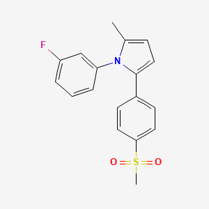 1-(3-Fluorophenyl)-2-methyl-5-(4-methylsulfonylphenyl)pyrrole