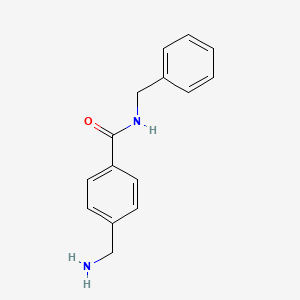 molecular formula C15H16N2O B13877106 4-(Aminomethyl)-N-benzylbenzamide 