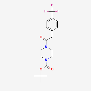 Tert-butyl 4-[2-[4-(trifluoromethyl)phenyl]acetyl]piperazine-1-carboxylate